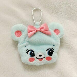 Japanese Kawaii Swimmer Blue Bear Soft EarPods Coin Trinket Pouch